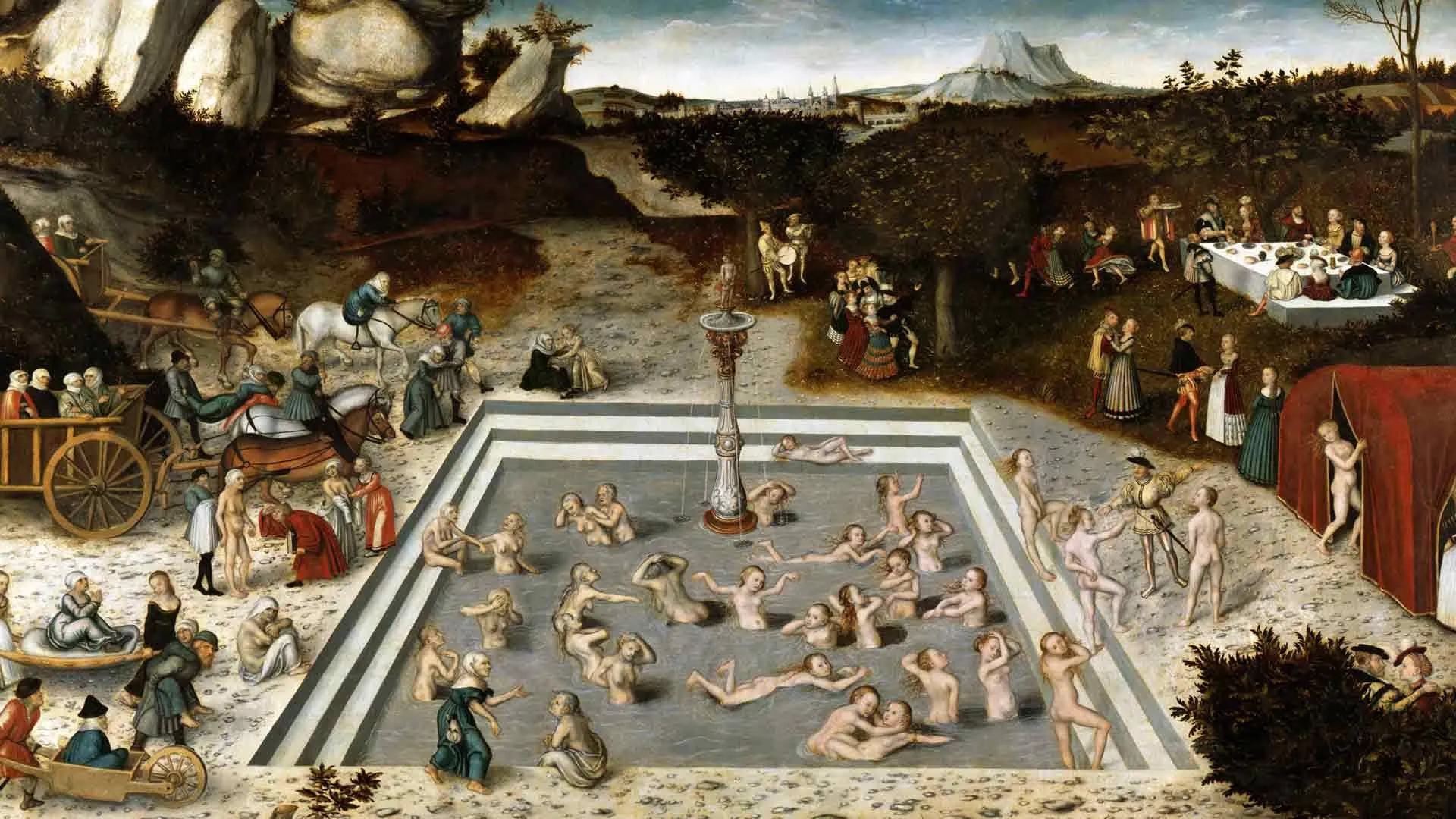 Lucas Cranach d. Ä. (1546): Der Jungbrunnen. Gemäldegalerie, Staatliche Museen zu Berlin.