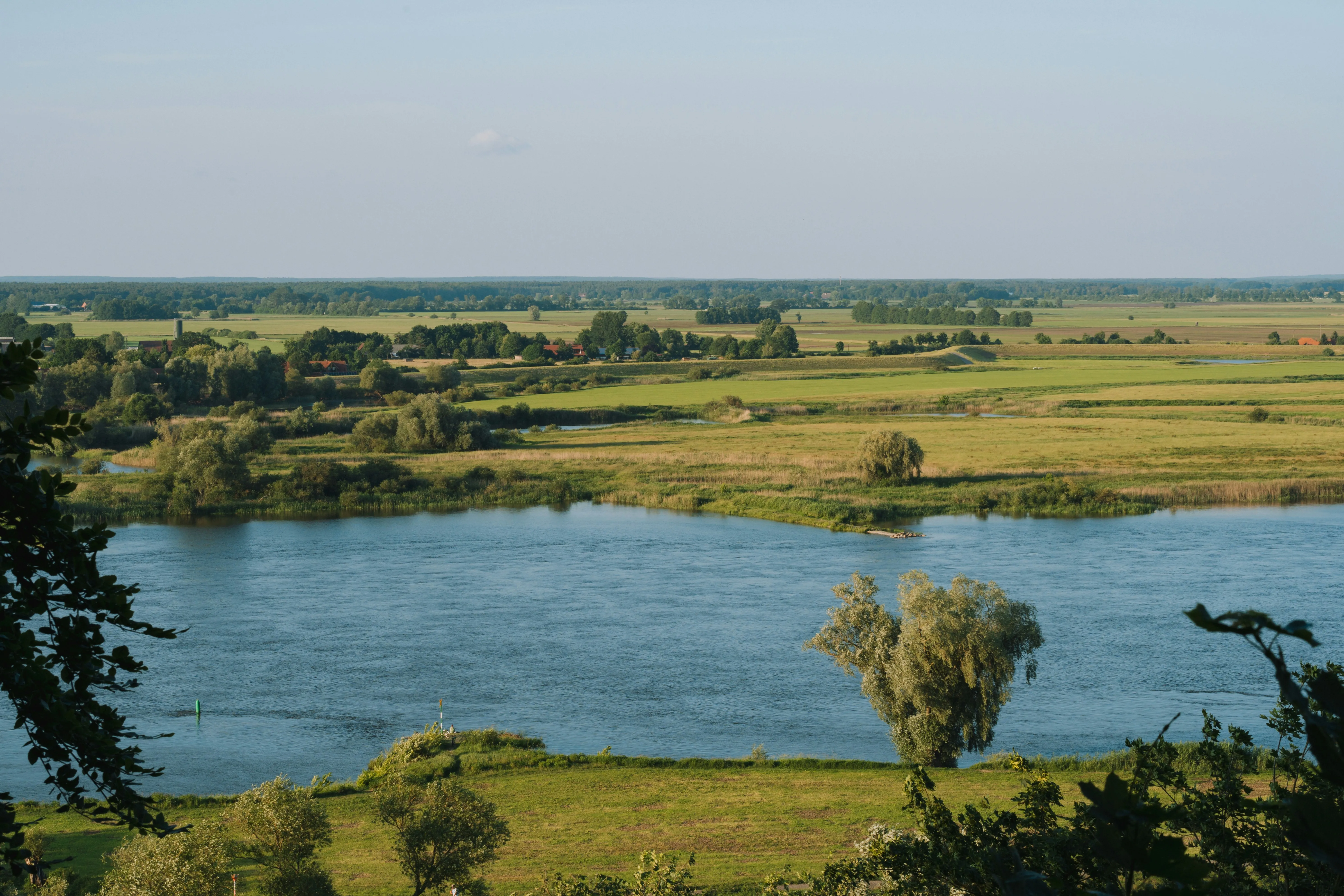 Blick über die Elbe bei Buxtehude